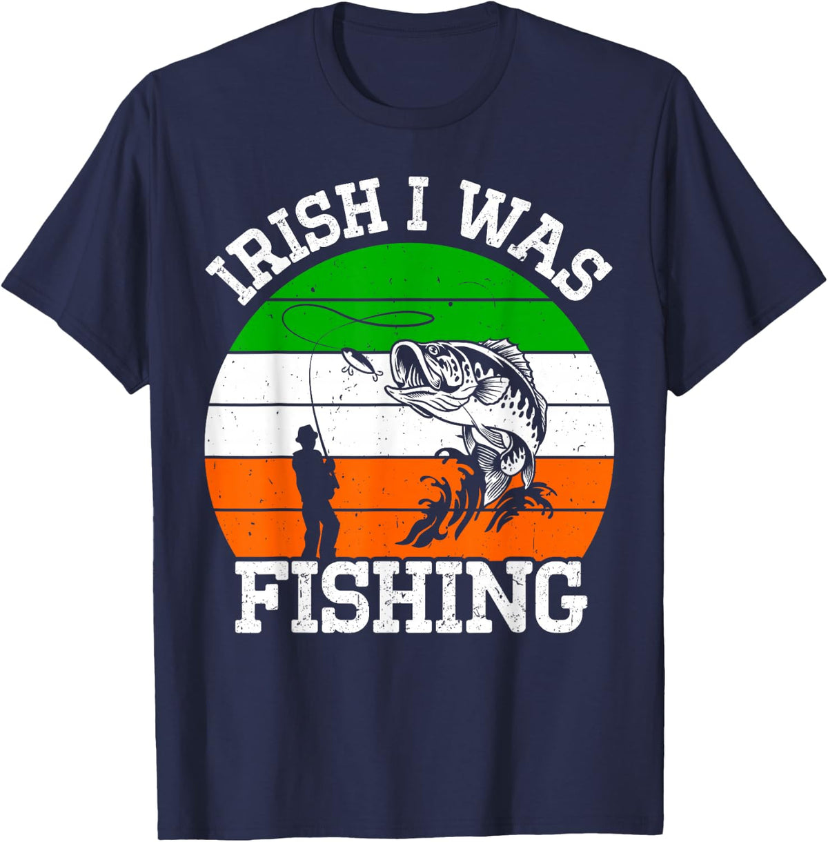 Irish Gifts I Was Fishing Fisherman St Patricks Day Boys T-Shirt - Navy Blue