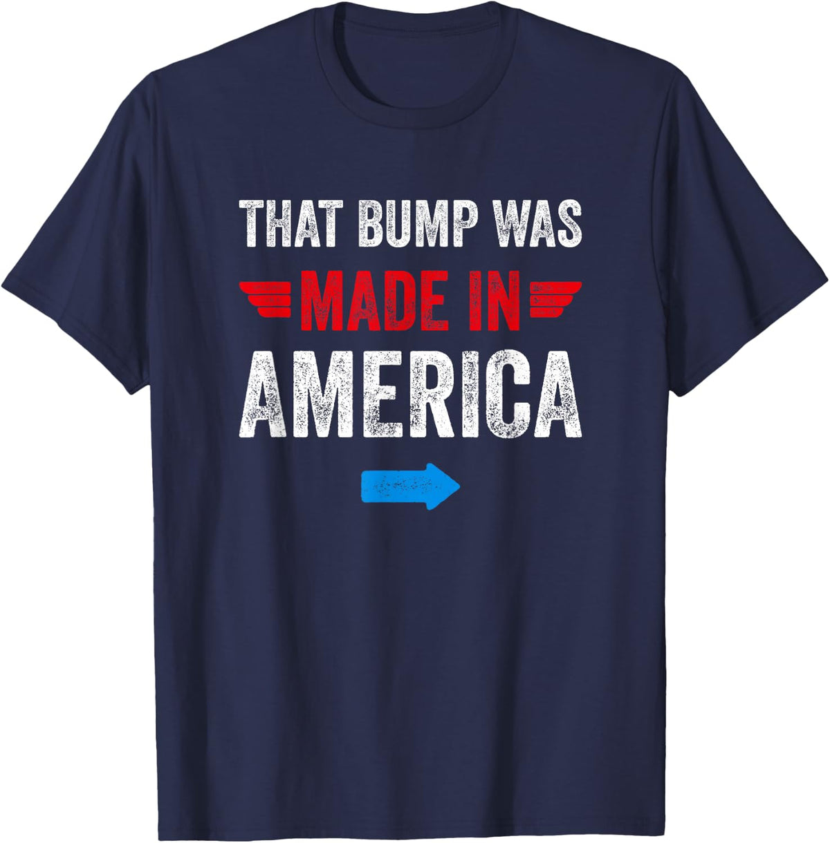 4th of July Pregnancy Announcement for Dad to Be T-Shirt - Navy Blue