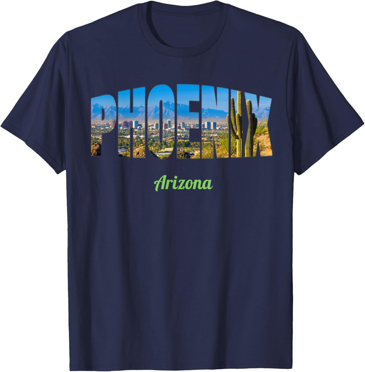 Phoenix Arizona T-Shirt - Navy Blue