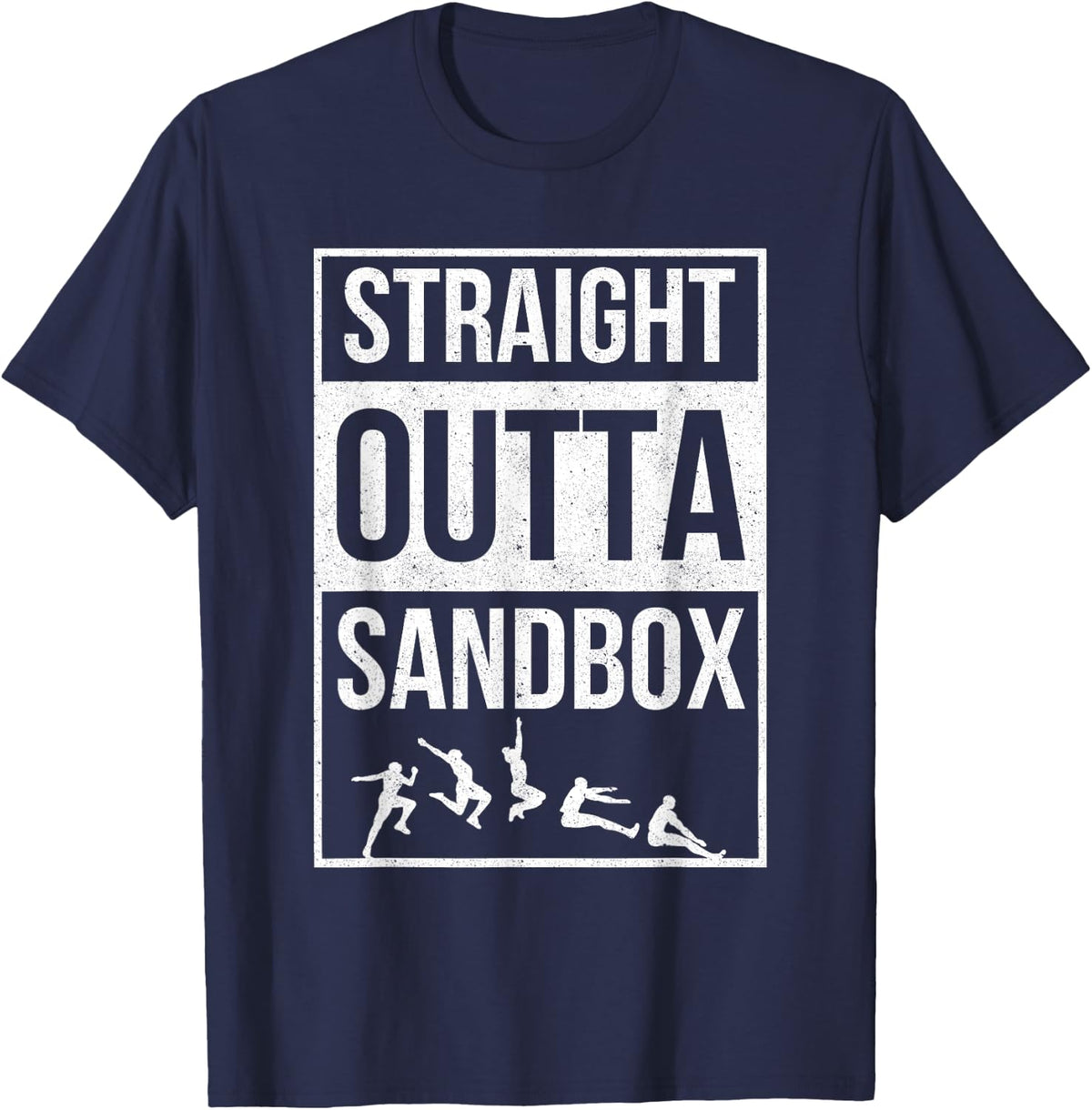 Long Jump T-Shirt - Navy Blue