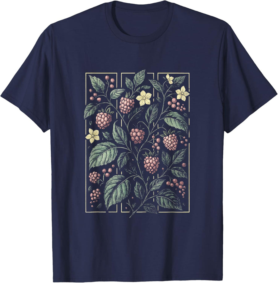 Emo Egirl Eboy Alt Goth Cottagecore Aesthetic T-Shirt - Navy Blue