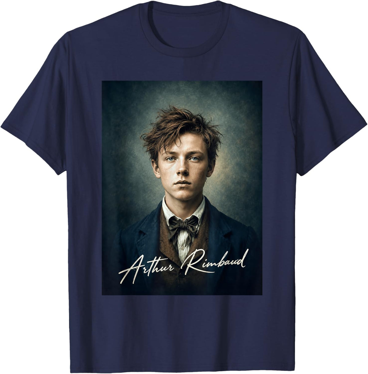 Arthur Rimbaud Poet French T-Shirt - Navy Blue