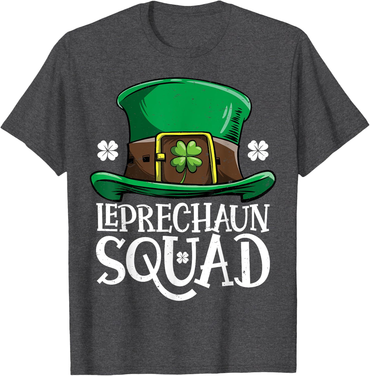 Leprechaun Squad St Patricks Day Boys Kids Men Costume T-Shirt - Dark Heather Grey