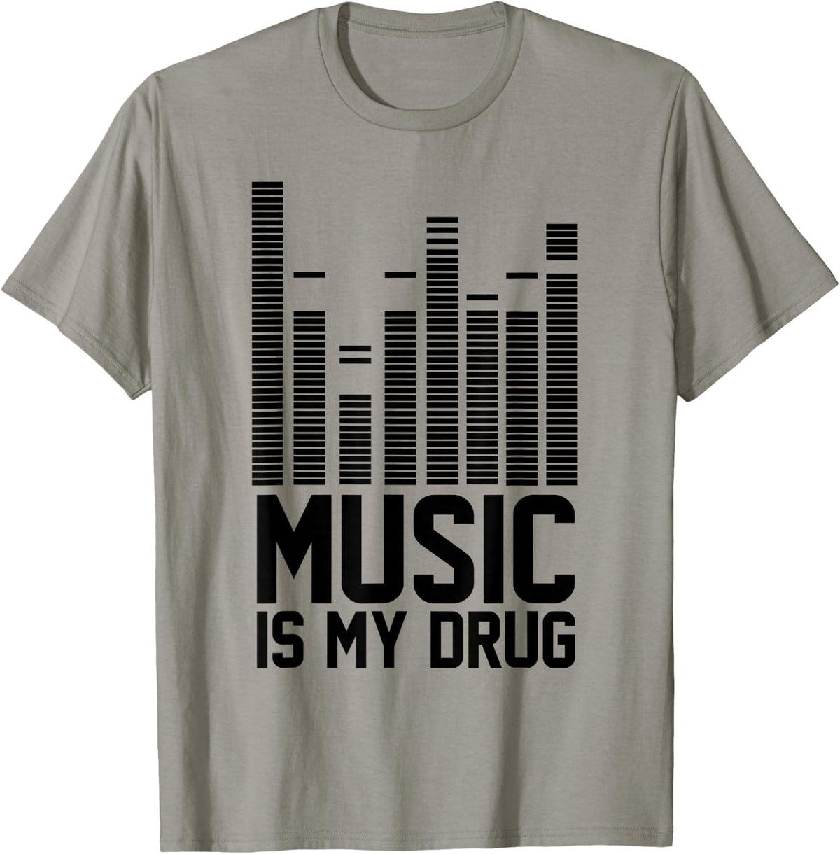 Funny Music Is My Drug Shirt | Music Is My Medicine EDM Tee - Slate Grey