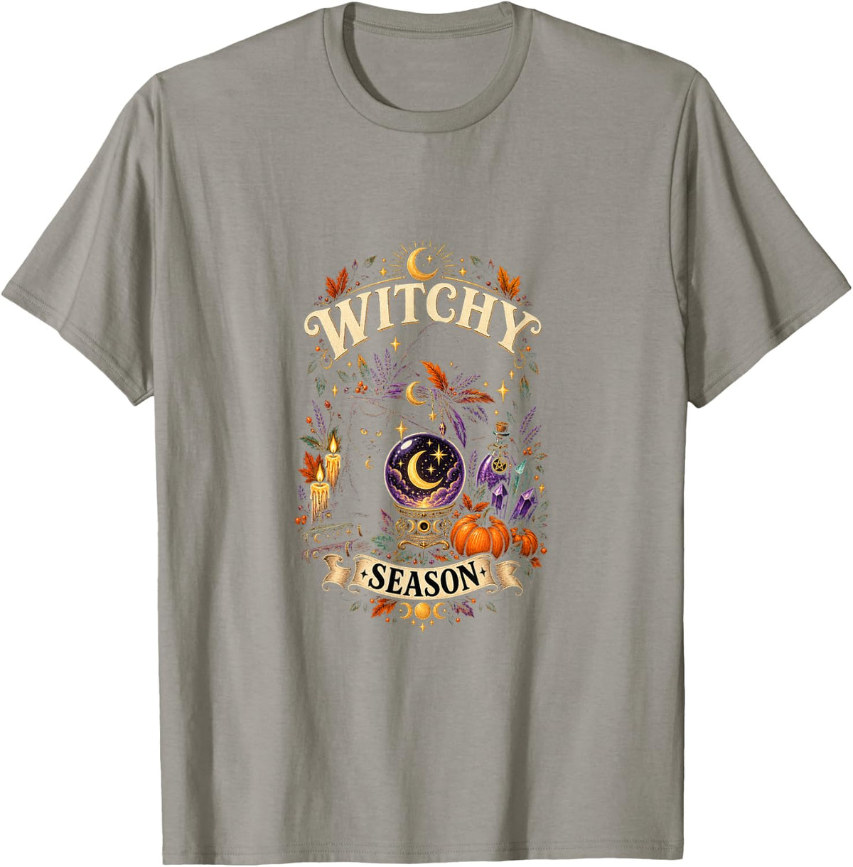 Witchy Season T-Shirt - Slate Grey