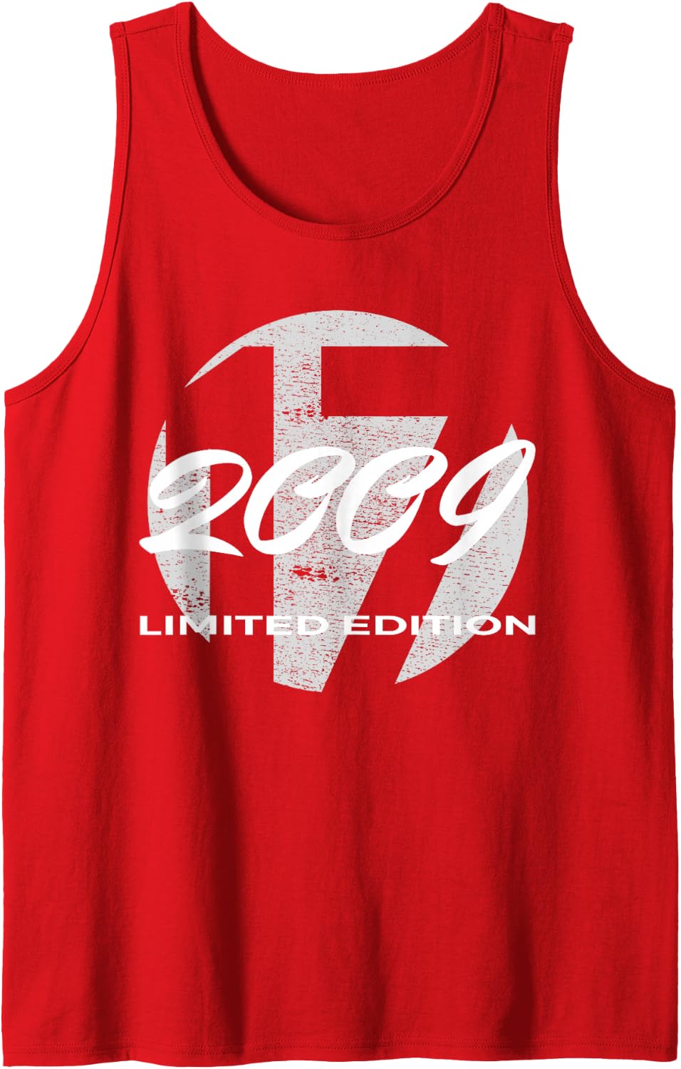17th Birthday Girl boy 17 Years 2009 Funny Gift Sleeveless Tank Top - Red