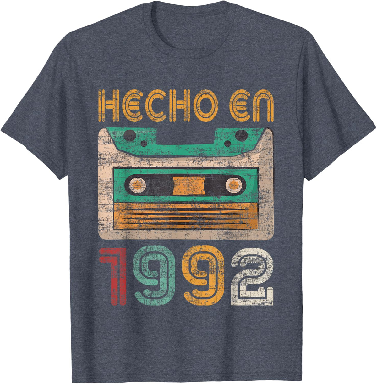 31st Birthday Spanish Made In 1992 Cumpleaños Español T-Shirt - Heather Blue