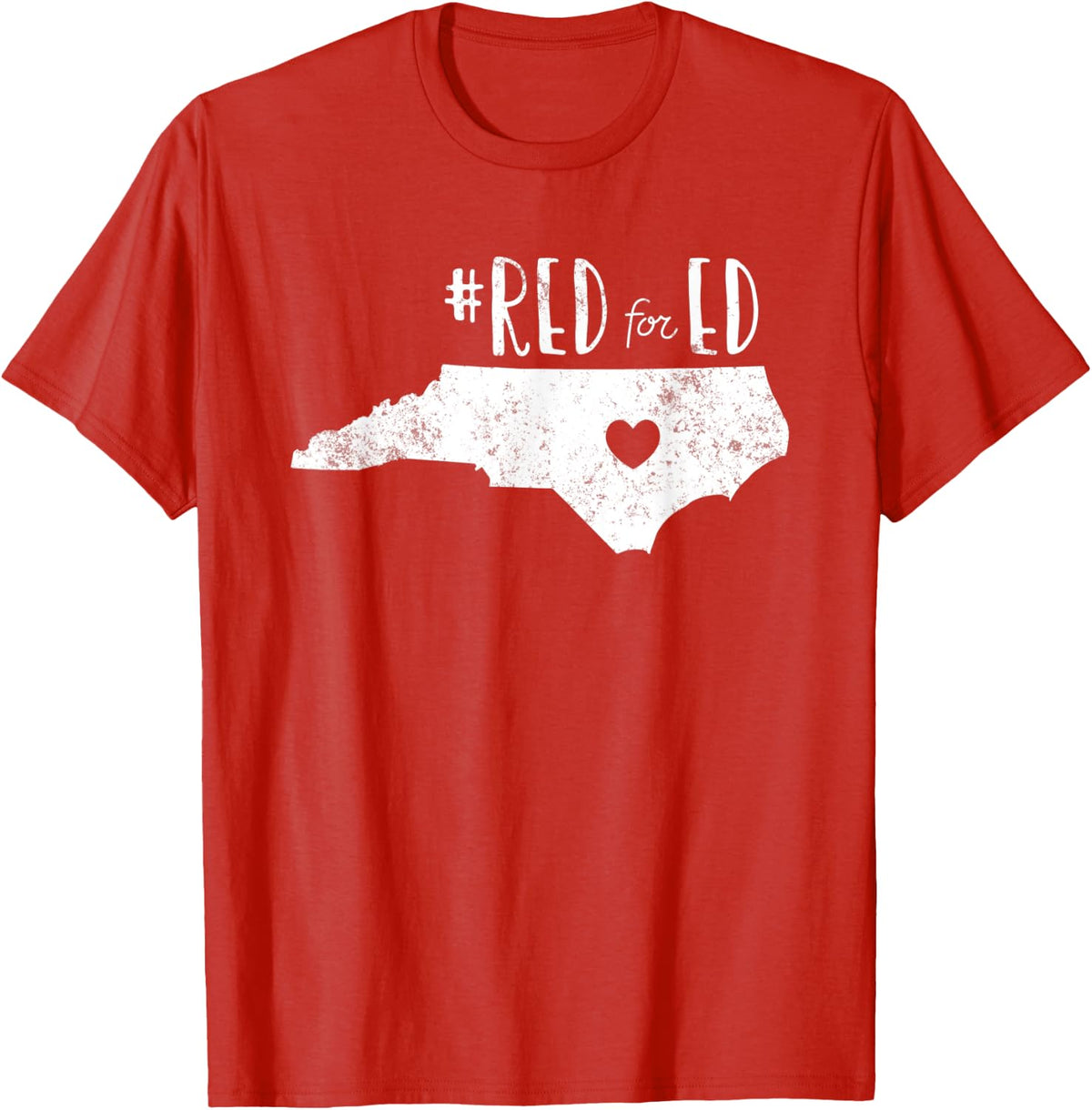 Red For Ed T-Shirt North Carolina Teacher Public Education Men Women Kids T-Shirt - Red