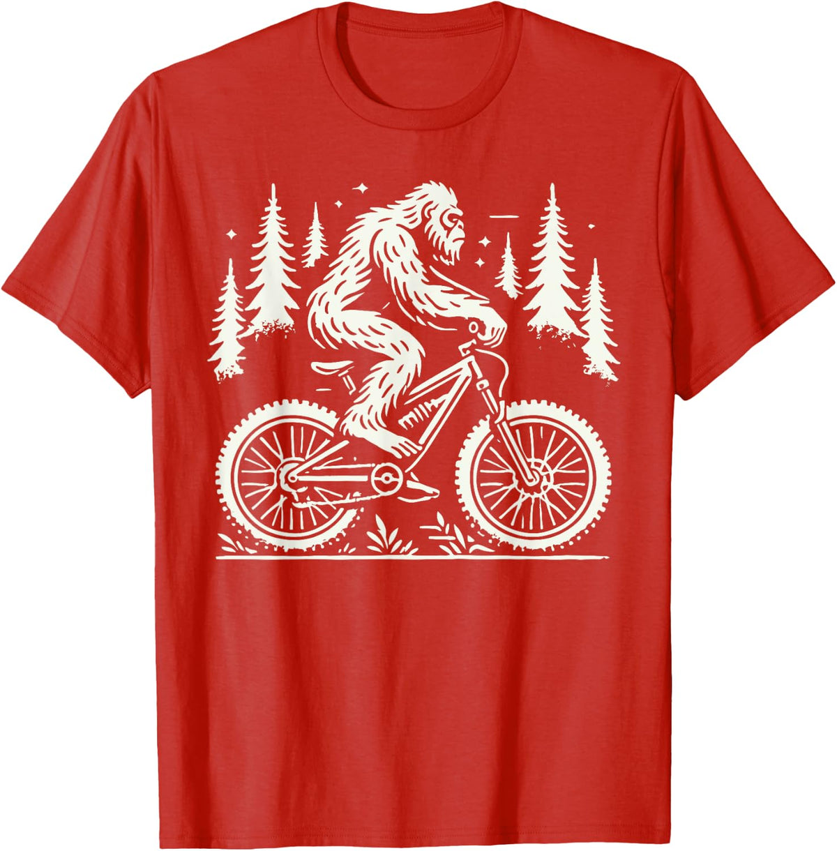 Yeti MTB Adventure Outdoor Bicycle T-Shirt - Red