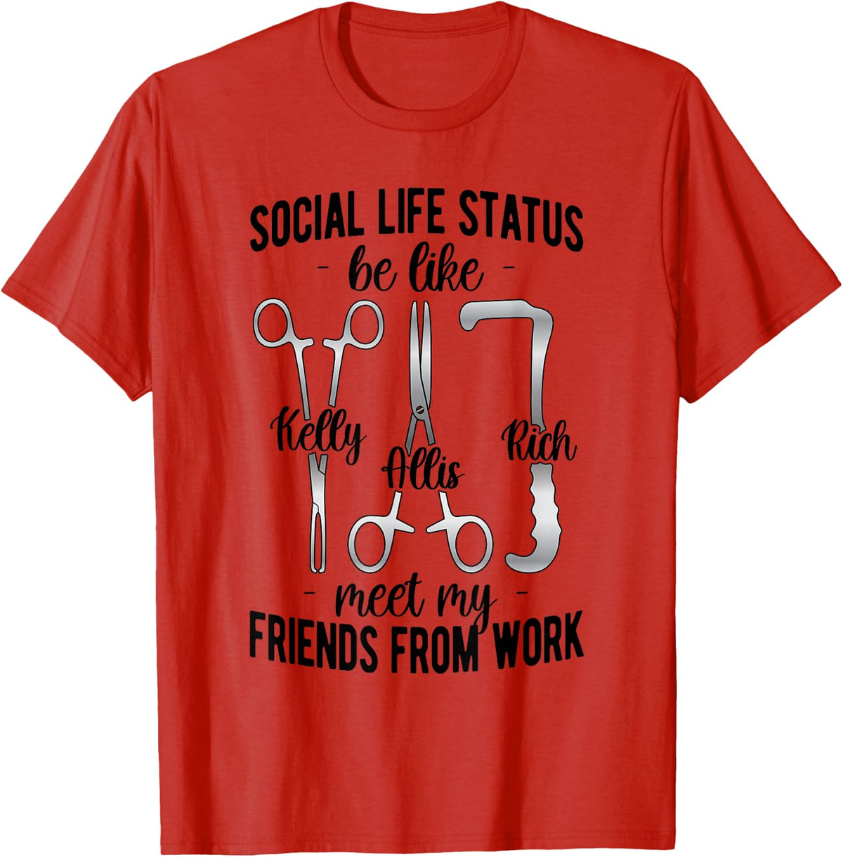 Surgical Technologist Funny Surgical Technology T-Shirt - Red