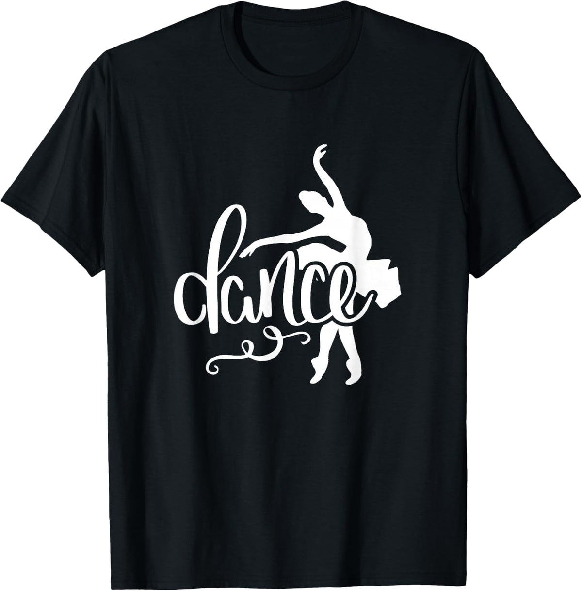 Ballet Dance Ballerina Barre Gift Women Girl Kids T-Shirt - Black