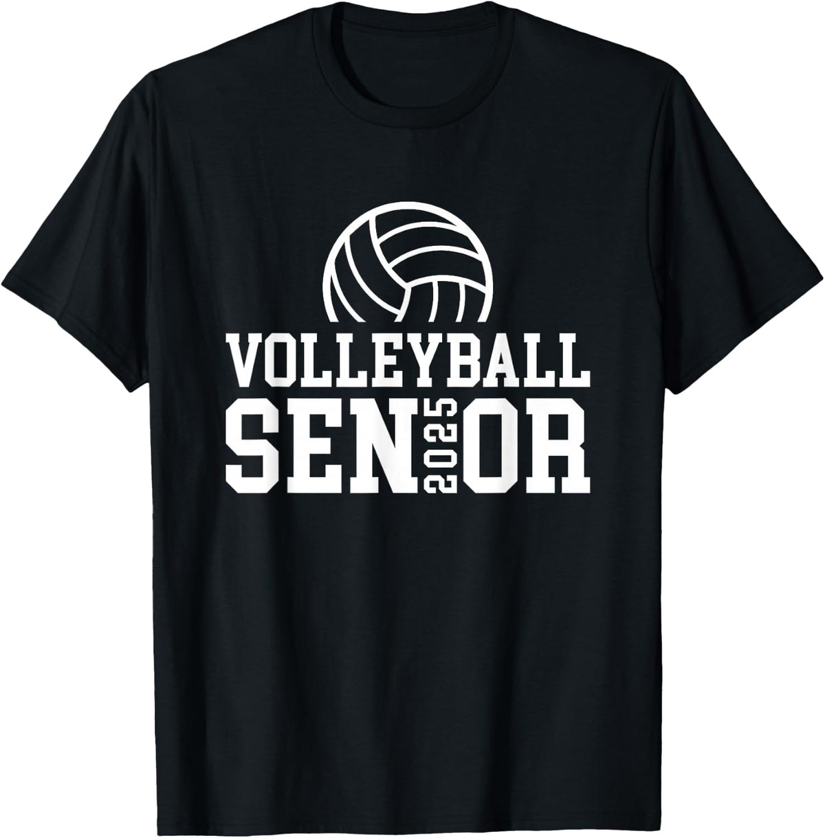 Class of 2025 Volleyball Senior Night T-Shirt - Black