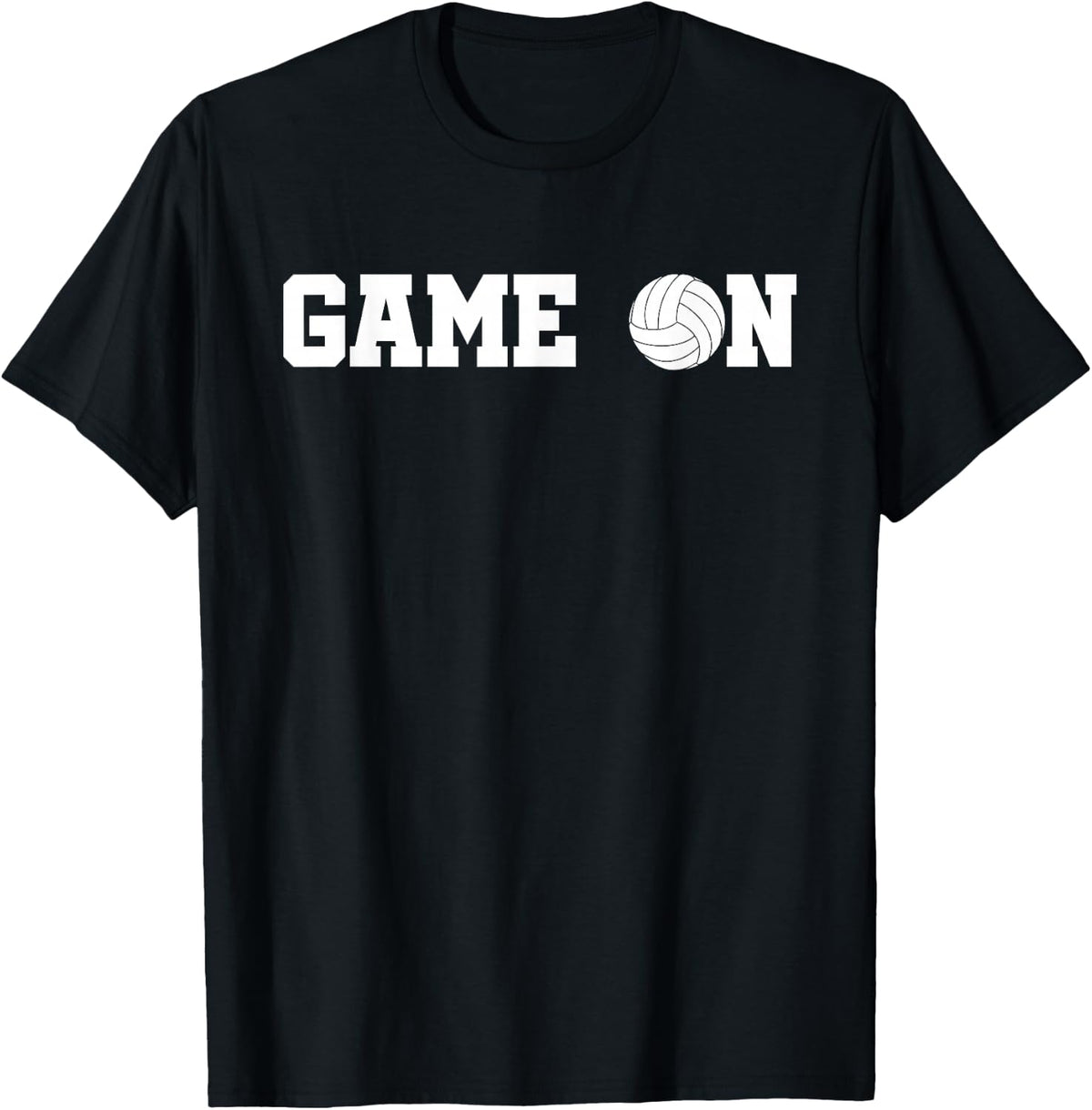Game On Volleyball Team Gift for Men Women Girls Boys T-Shirt - Black
