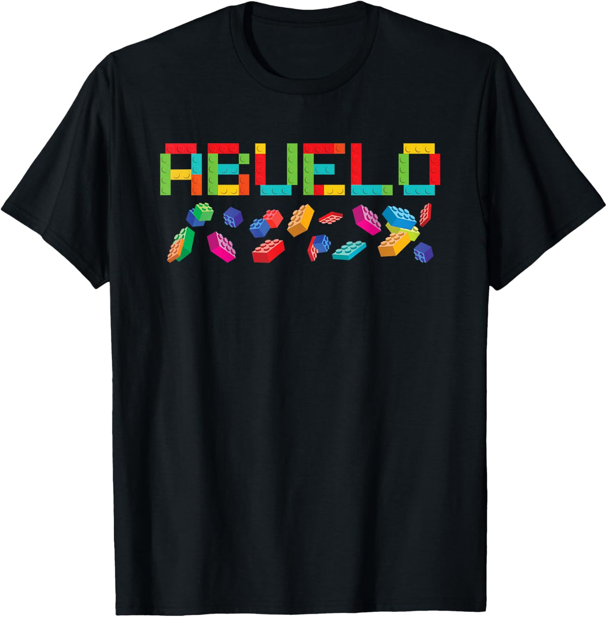 Abuelo Master Builder Building Bricks Blocks Matching Family T-Shirt - Black