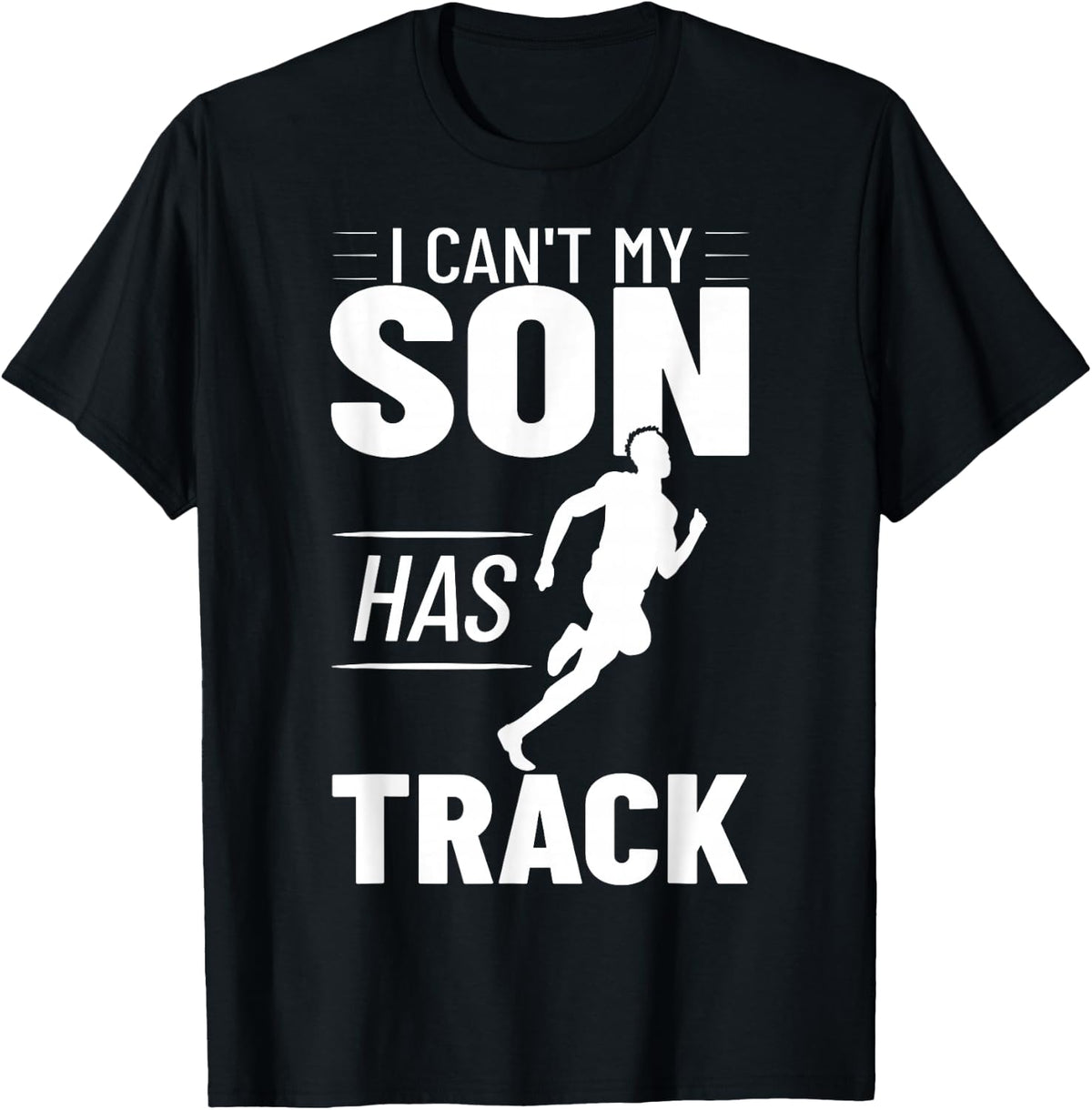 Athletics Track And Field Clothing Runner Jumping Throwing T-Shirt - Black