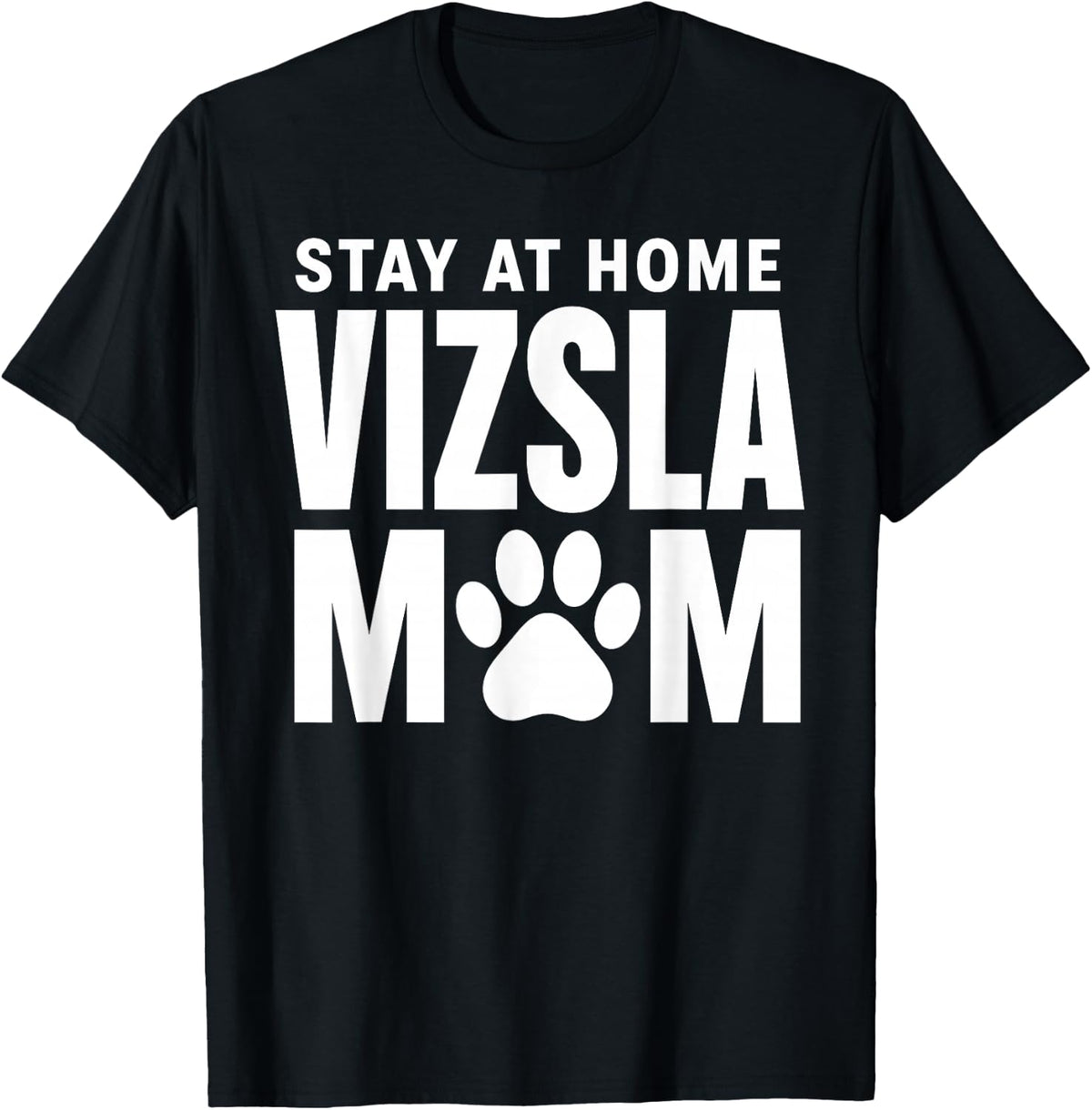 Vizsla Mom Design for Women Girls Mom Dog Owner Vizsla Mom T-Shirt - Black