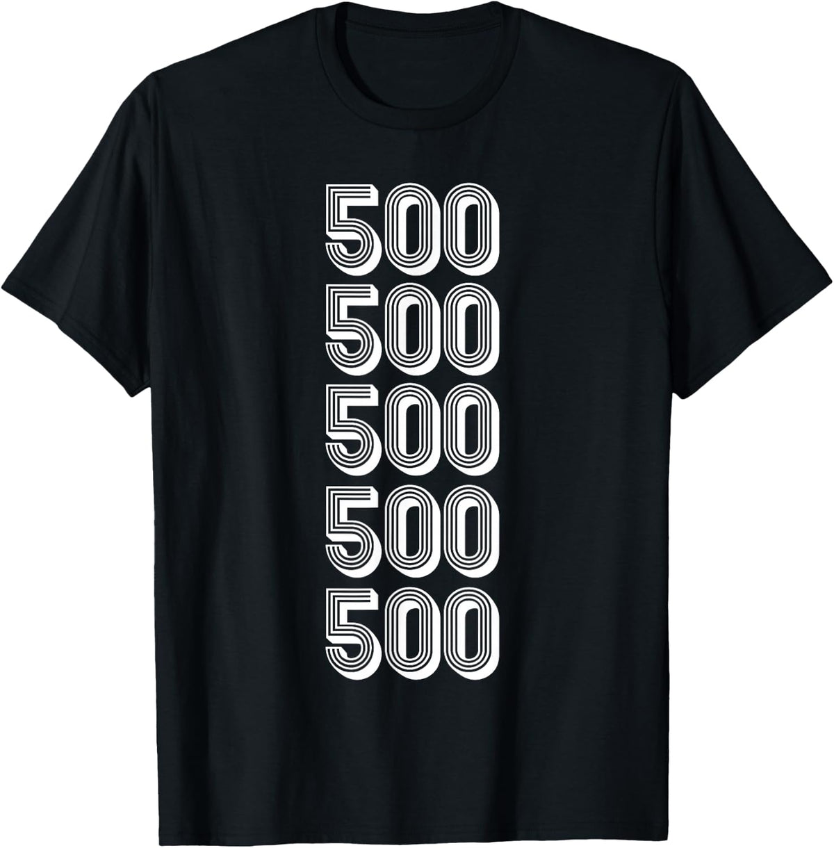 500 Area Code Little Rock AR T-Shirt - Black