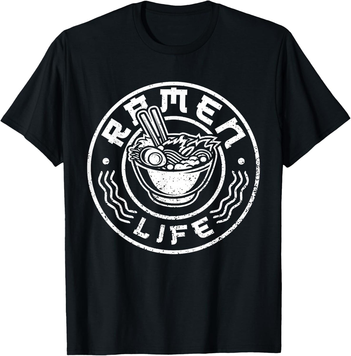 Ramen Life T Shirt - Tasty Anime Noodle Bowl Ramen Noodles T-Shirt - Black