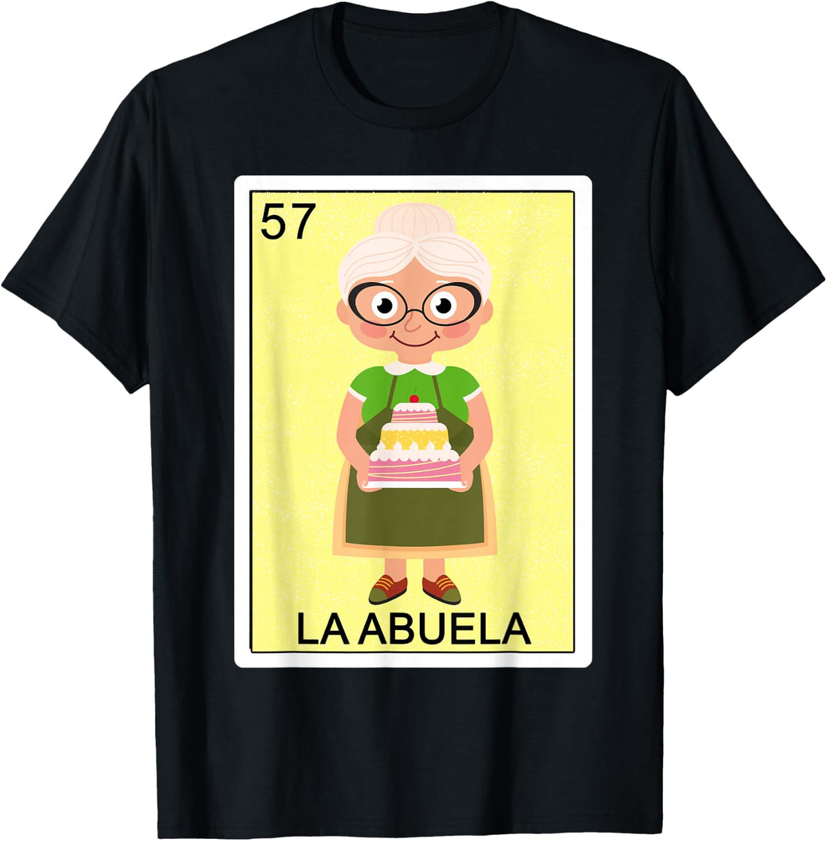 Funny Spanish-Mexican Bingo Gifts for Abuela - La Abuela T-Shirt - Black