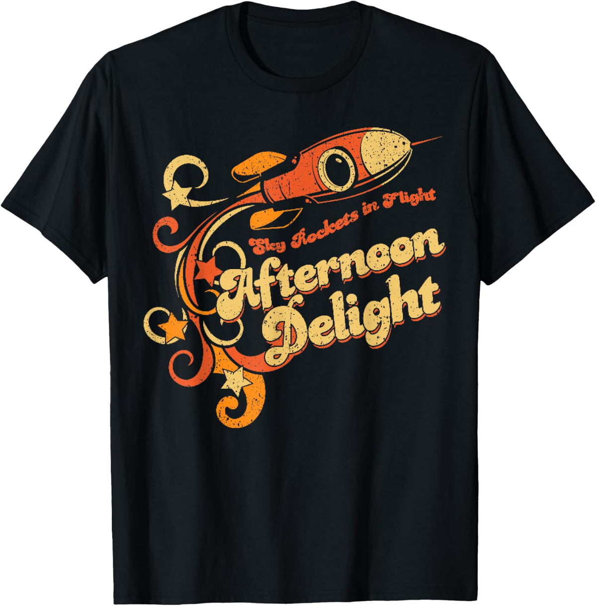 Vintage Afternoon Delight T-Shirt - Black
