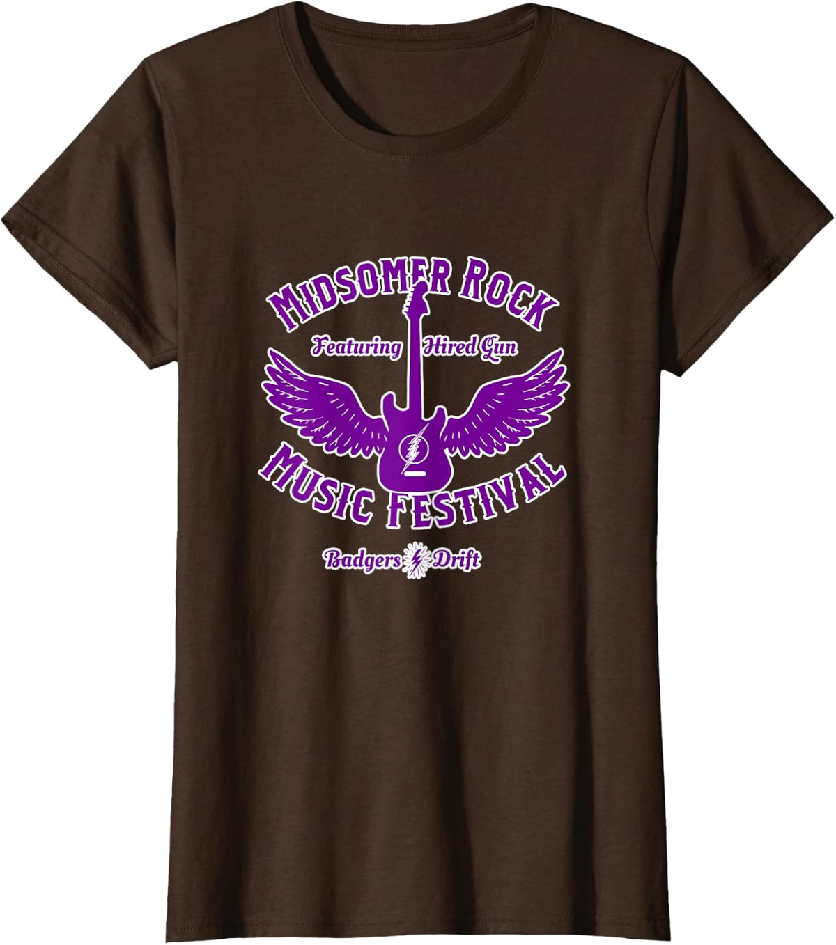 Midsomer Rock Music Festival T-Shirt - Brown