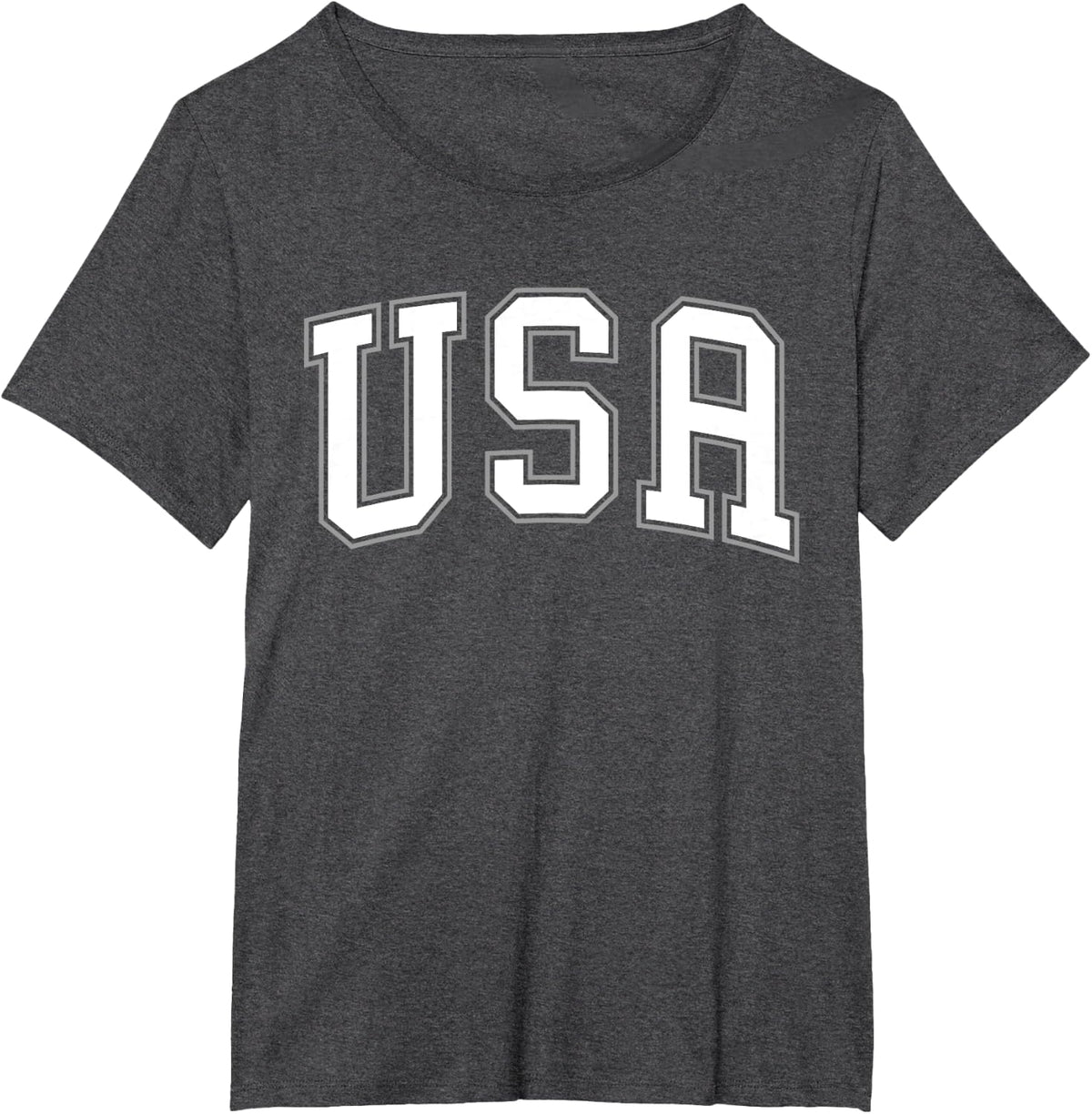 USA T Shirt Women Men Retro Patriotic American 4th of July T-Shirt - Dark Heather Grey