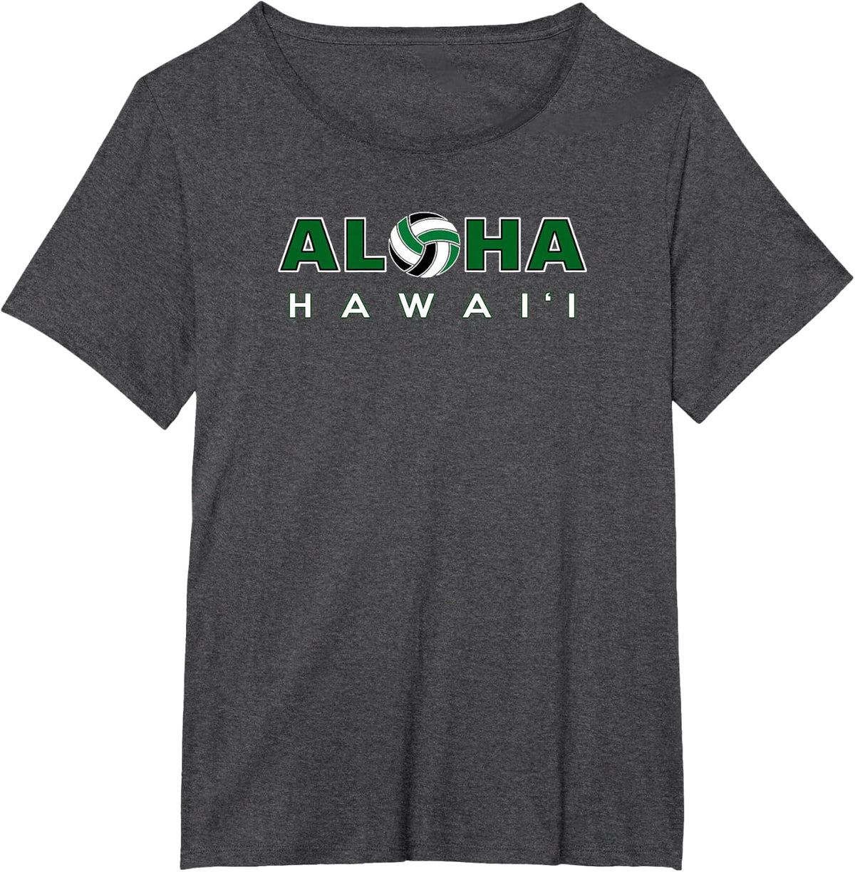 ALOHA Hawaii Volleyball T-Shirt - Dark Heather Grey
