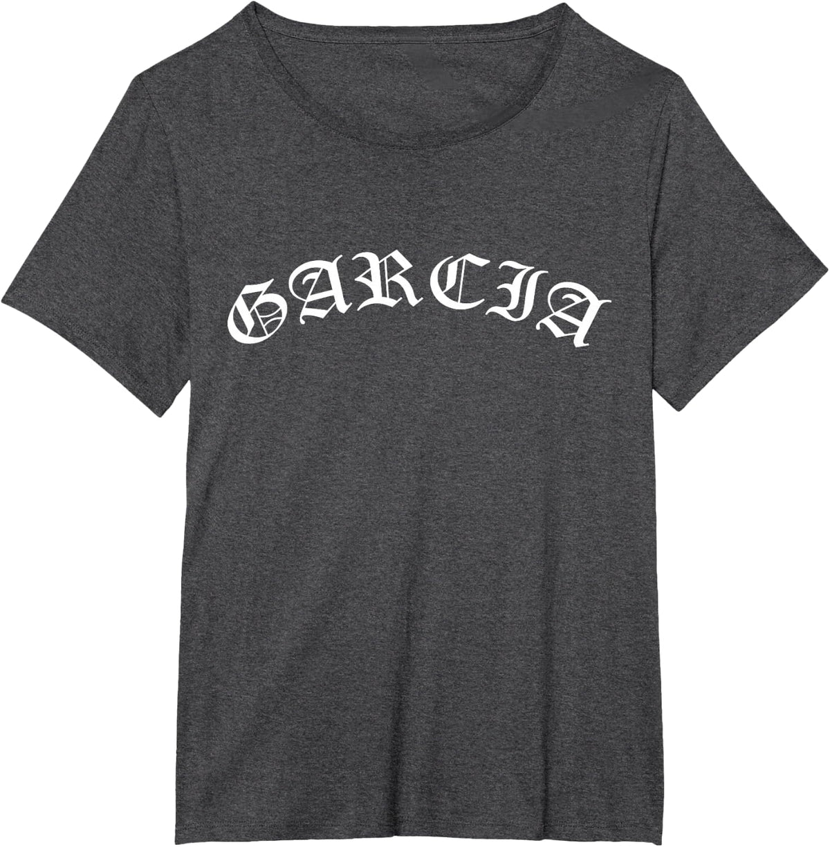 GARCIA Arched Old English T-Shirt - Dark Heather Grey