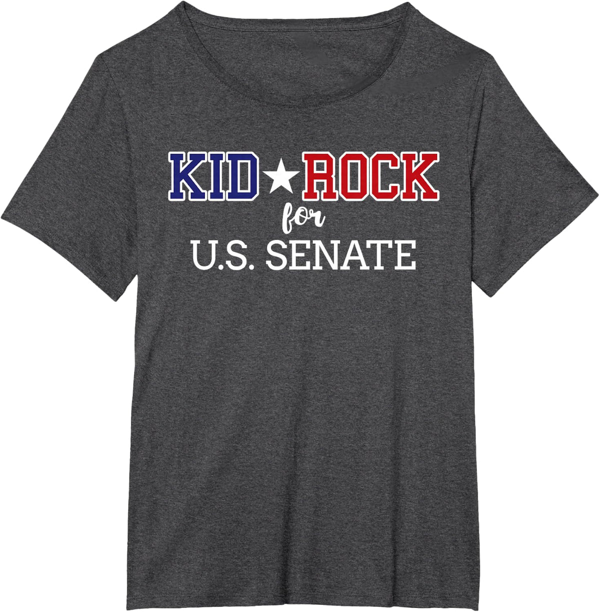 Kid For US Senate 2018 Election Shirt In Rock We Trust T-Shirt - Dark Heather Grey