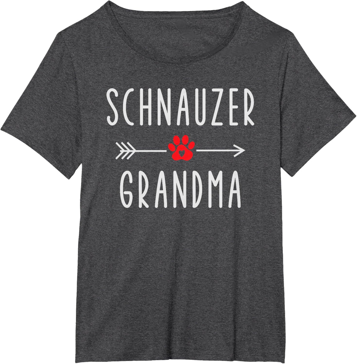 Schnauzer Grandma Dog Lover Gift Miniature Schnauzer Owner T-Shirt - Dark Heather Grey