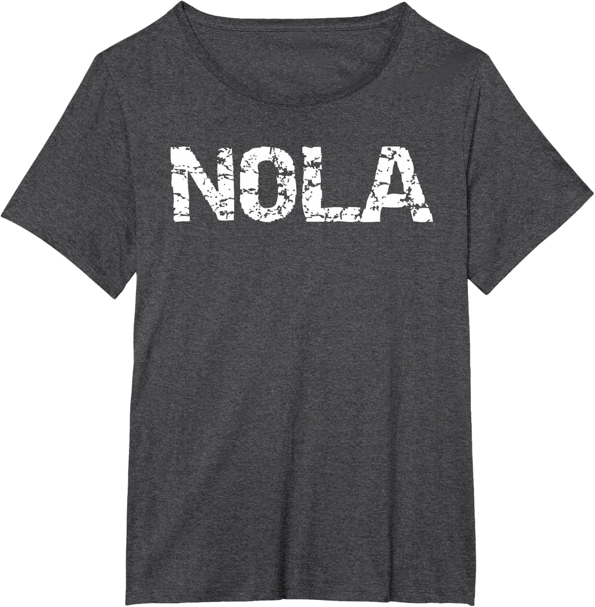 New Orleans Road Trip Gifts Vacation Quote Distressed Nola T-Shirt - Dark Heather Grey