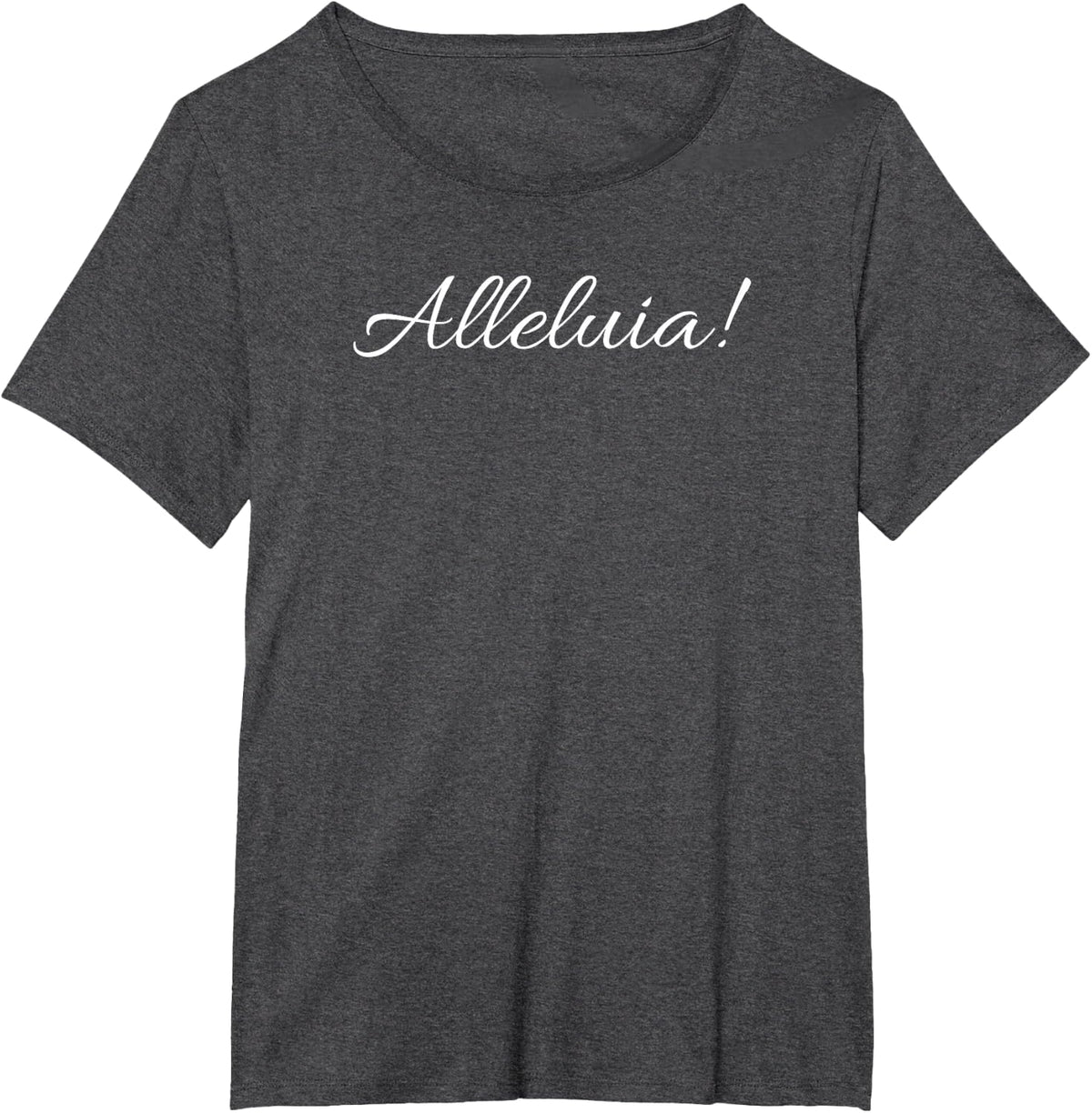 Alleluia Christian Faith | Celebrate Your Beliefs in Style T-Shirt - Dark Heather Grey