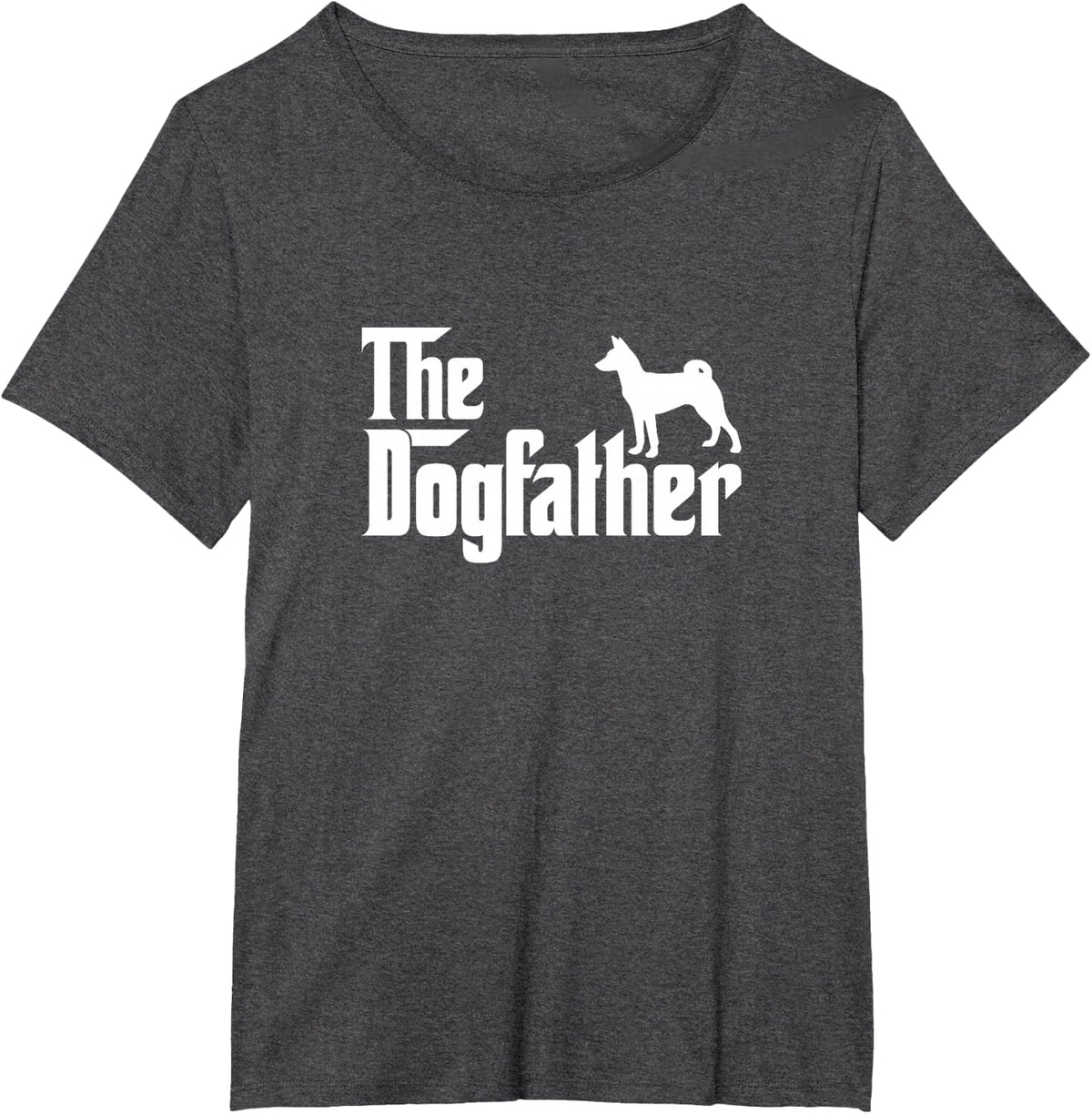 Basenji Lover Gift DogFather T-Shirt - Dark Heather Grey