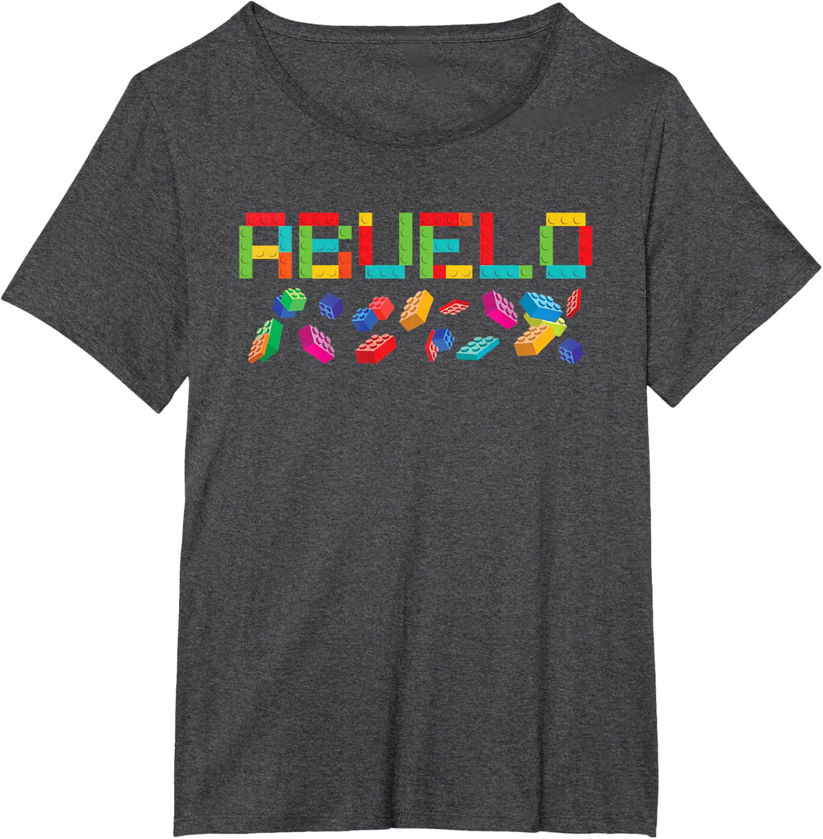 Abuelo Master Builder Building Bricks Blocks Matching Family T-Shirt - Dark Heather Grey