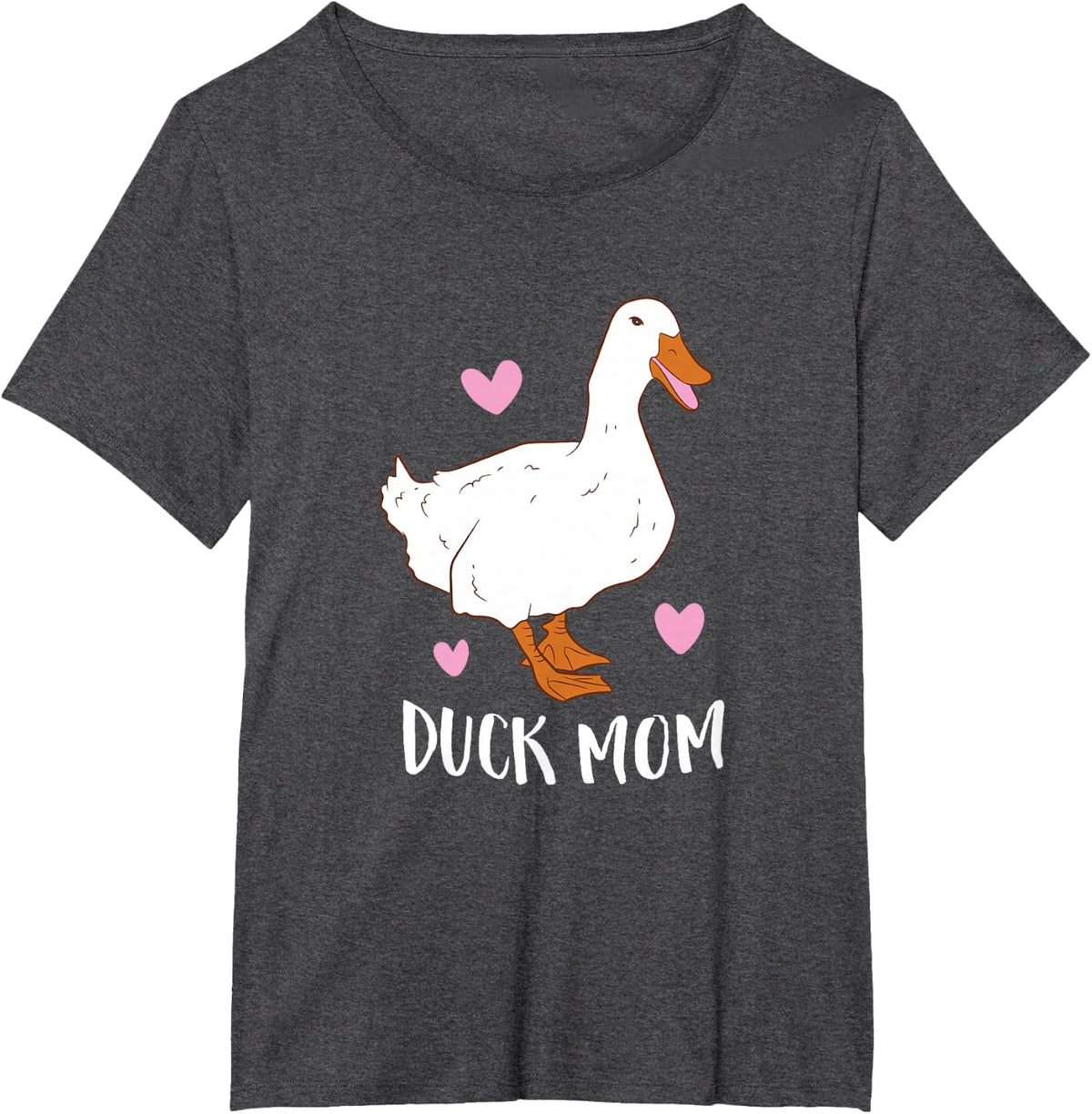 Crazy Ducks Mum Funny Ducks Mother T-Shirt - Dark Heather Grey