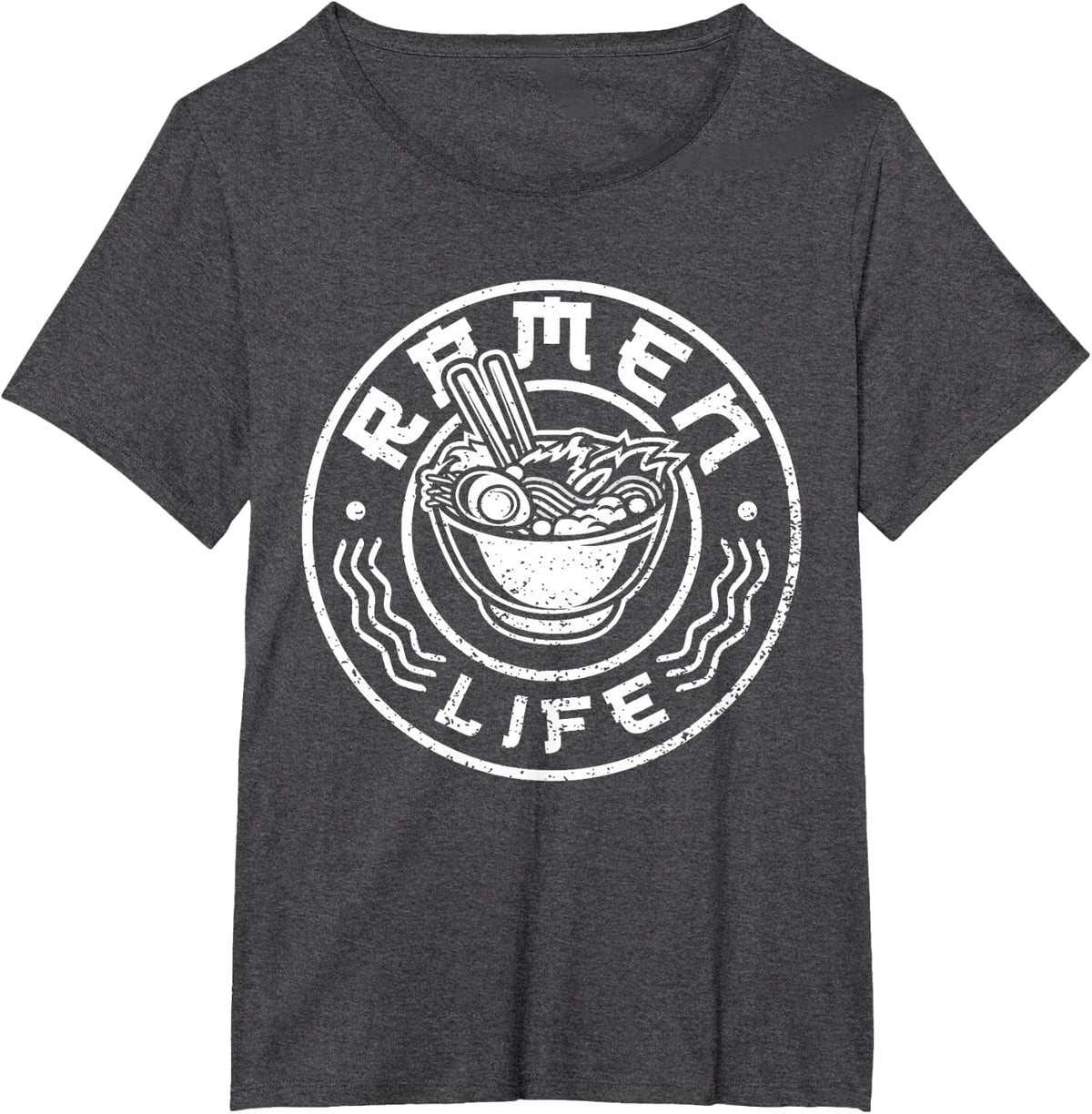 Ramen Life T Shirt - Tasty Anime Noodle Bowl Ramen Noodles T-Shirt - Dark Heather Grey