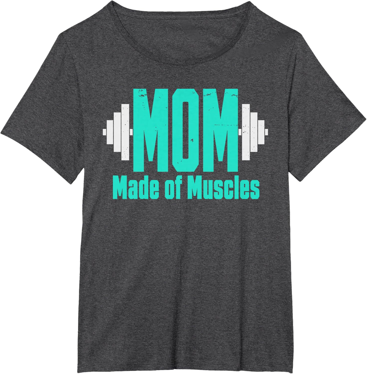 Gym Mom Design for Mom Mother Fitness Weightlifter Gym Mom T-Shirt - Dark Heather Grey