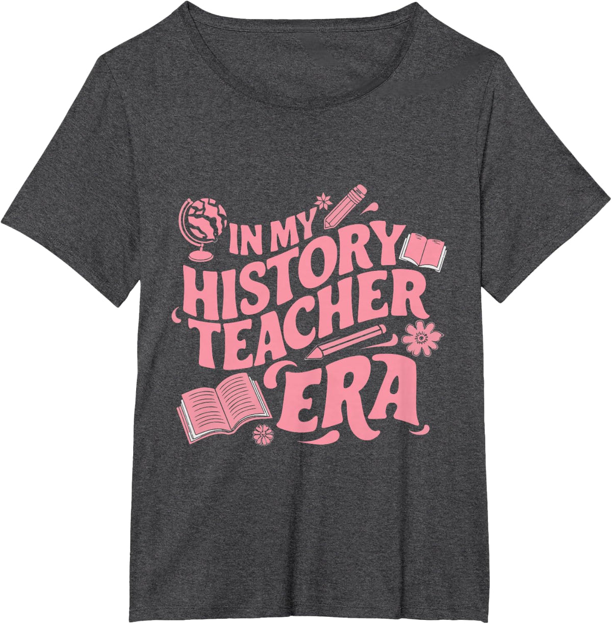 In My History Teacher Era T-Shirt - Dark Heather Grey