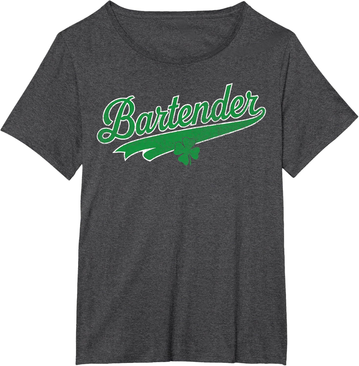Bartending Bartender Beer Shamrock Irish St. Patrick’s Day T-Shirt - Dark Heather Grey