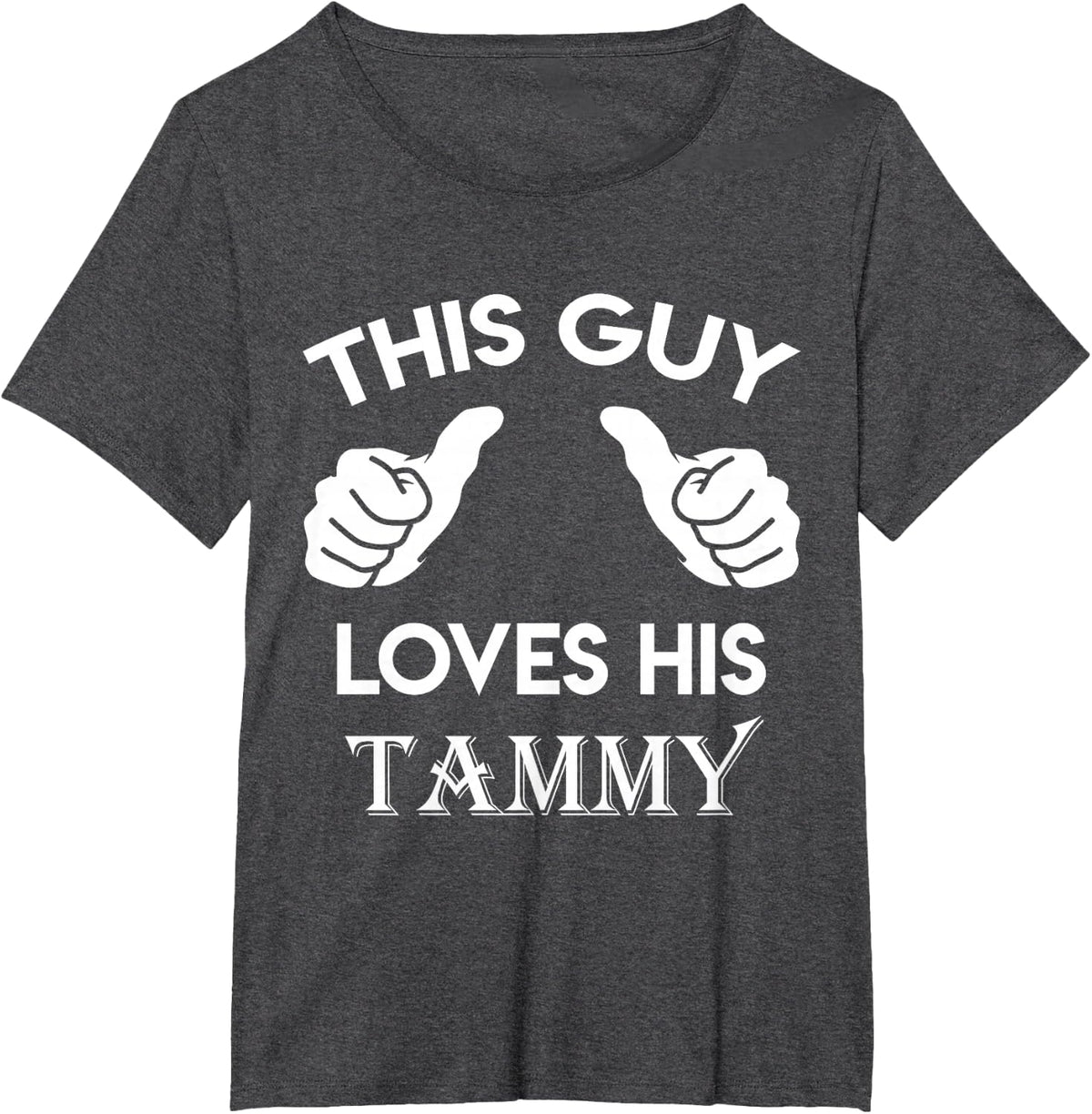 This Guy Loves His Tammy Gift Valentine's Day Anniversary 02t T-Shirt - Dark Heather Grey