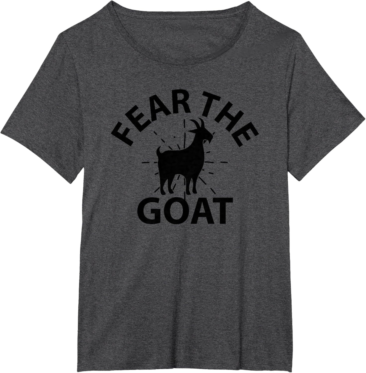 Goat Lover Funny - Fear The Goat T-Shirt - Dark Heather Grey