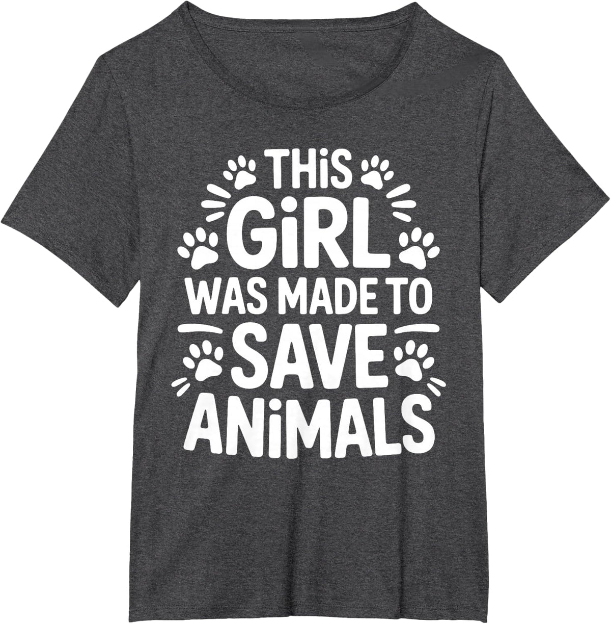 Cute Veterinarian Art for Women Girls Veterinarian Student T-Shirt - Dark Heather Grey