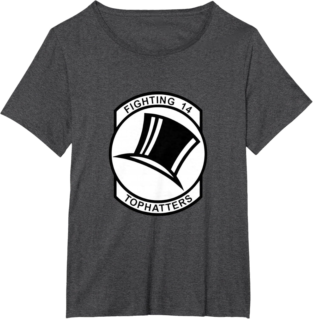 Strike Fighter Squadron 14 VFA-14 Tophatters Veterans Day T-Shirt - Dark Heather Grey