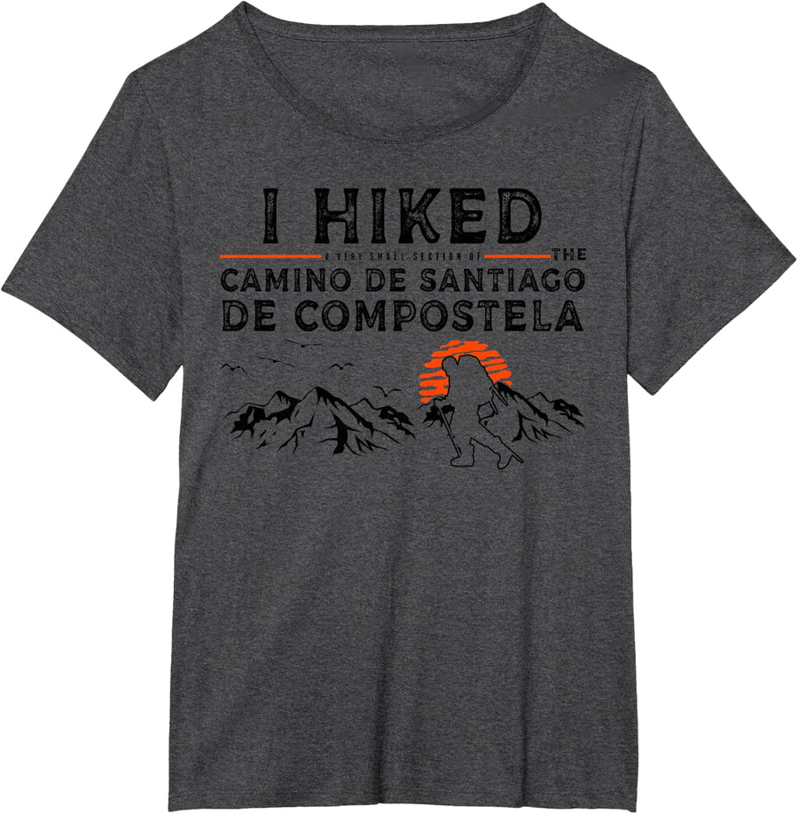 A Small Section hiked - Camino de Santiago de Compostela T-Shirt - Dark Heather Grey