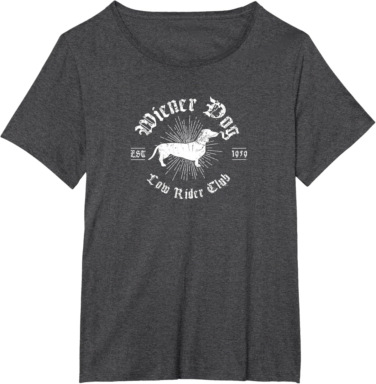 Funny Wiener Dog Gift for Dachshund Owners T-Shirt - Dark Heather Grey