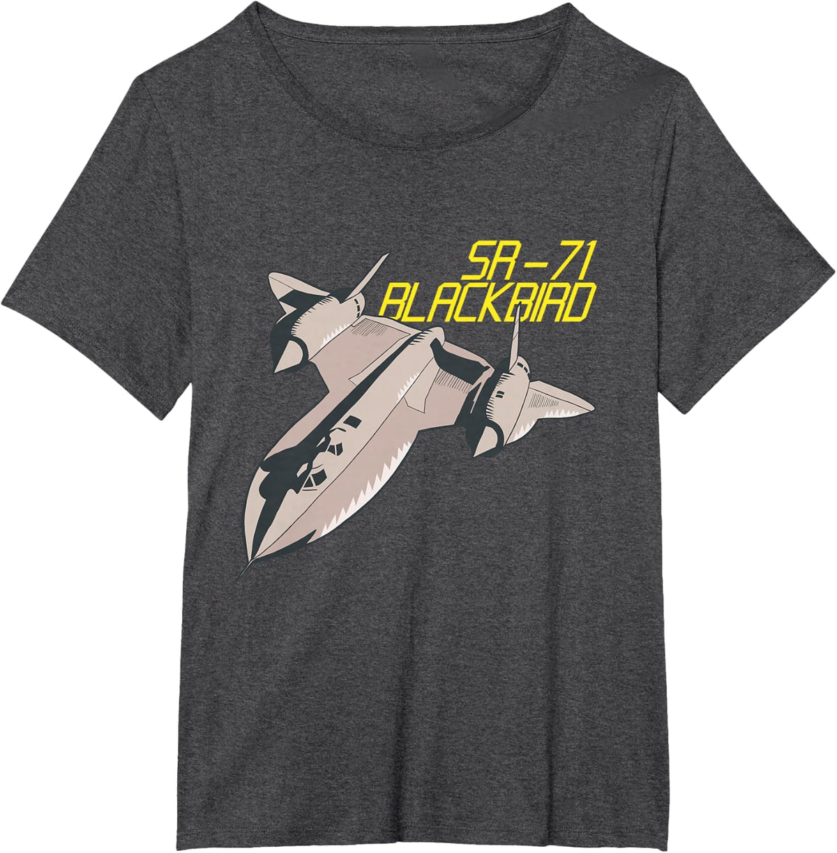 SR71 Stealth Jet Plane USA Flag Blackbird 4th of July T-Shirt - Dark Heather Grey