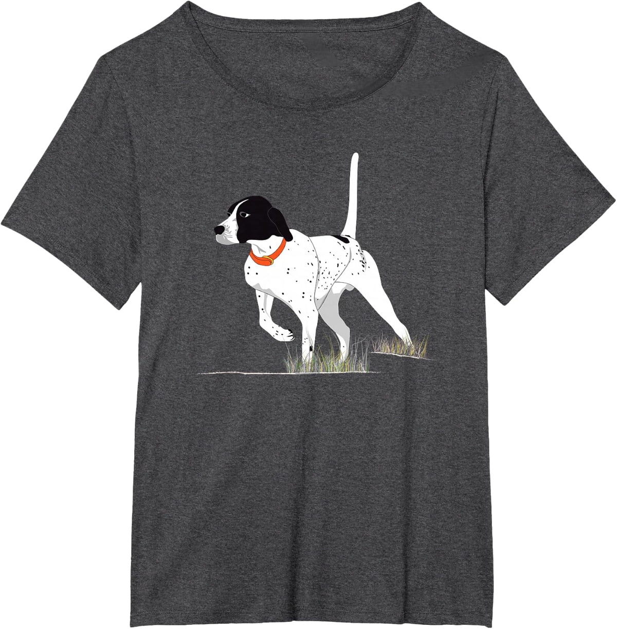 Bird Hunting for Hunter Men English Pointer Dog Graphic T-Shirt - Dark Heather Grey