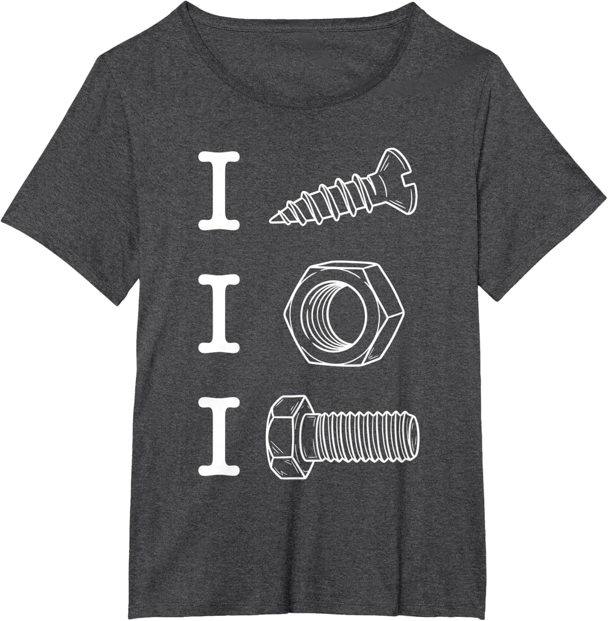 I Screw I Nut I Bolt Proud Car Auto Mechanic Mens T-Shirt - Dark Heather Grey