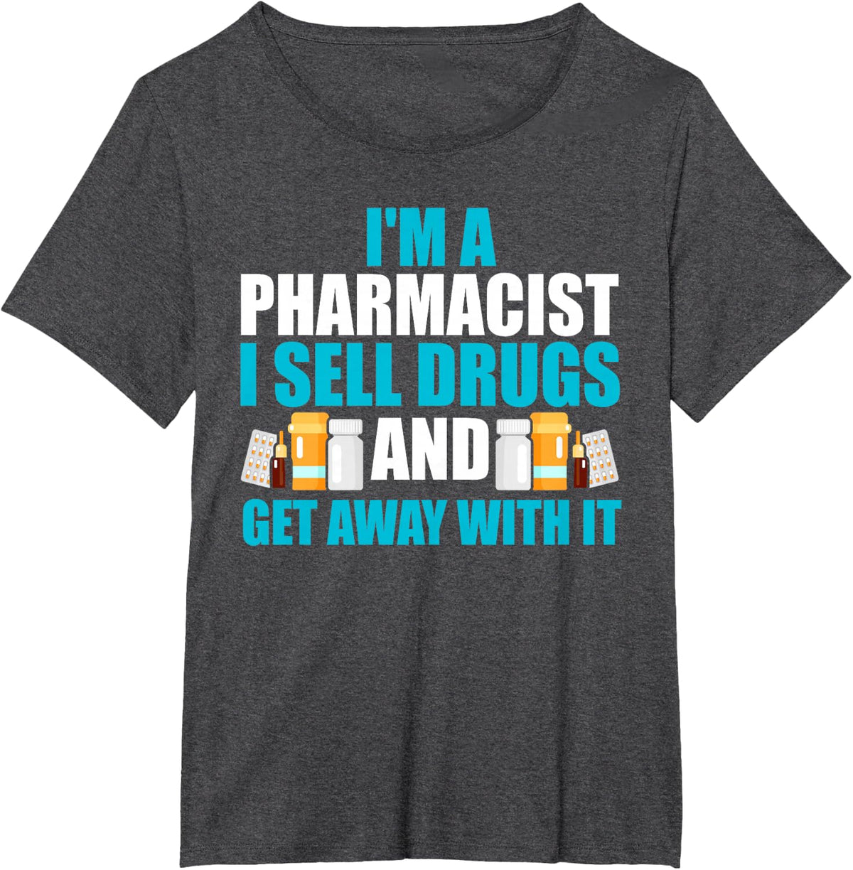 Pharmacist funny pharmacy tech T-Shirt - Dark Heather Grey