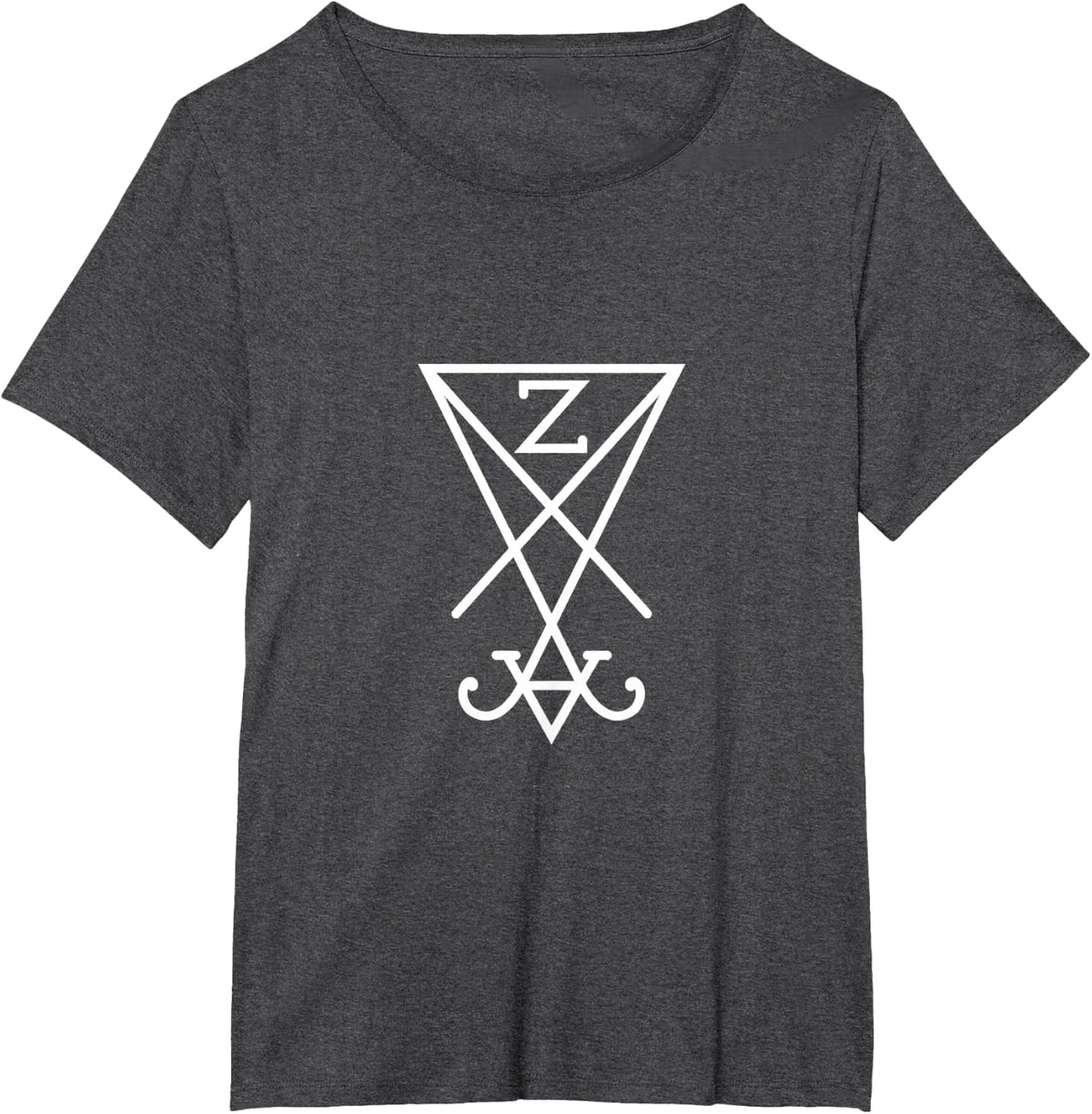 T-Shirt - Unisex-Adults, Black, Small, Short Sleeve, T-Shirt - Dark Heather Grey